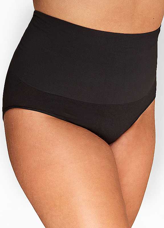 Yours Women's Black Slimming Briefs In Size 14-16 - Image 2