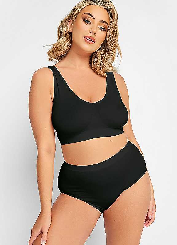 Yours Curve Seamless Non-Padded Non-Wired Bralette - Women's - Plus Size Curve - Image 2