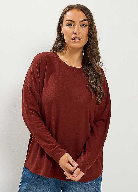 Yours Women's Wine Soft Touch Jumper In Size 26-28 - Image 6