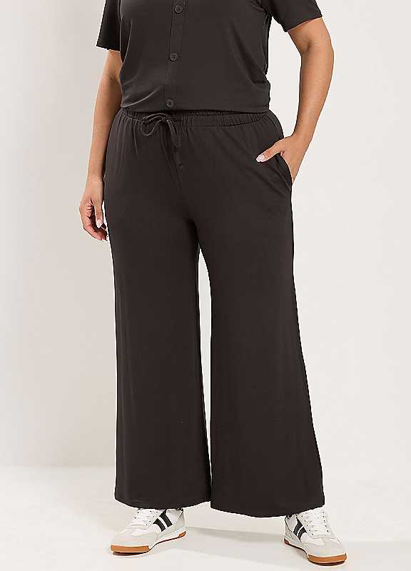 Yours Women's Chocolate Soft Touch Trousers In | : Small - Image 2