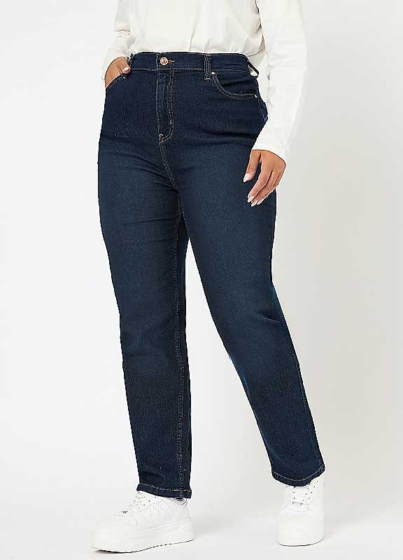 Yours Curve Dark Blue Straight Leg Ruby Jeans - Women's - Plus Size Curve - Image 7