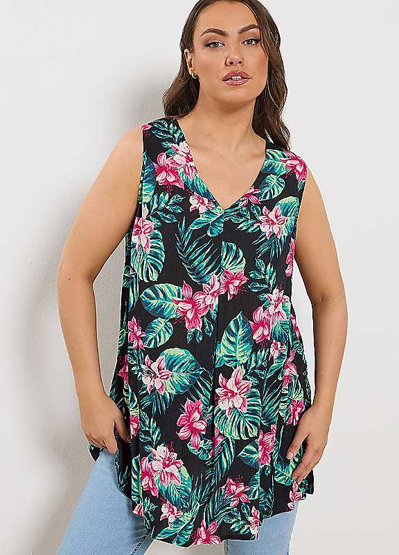 Yours Women's Tropical Vest Top | Size: 16 - Image 4