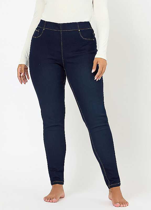 Yours Jenny Jegging, Indigo, Size 14, Inside Leg 28, Women - Image 3